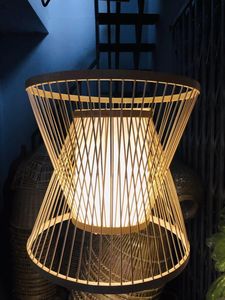 High Quality Handcrafted <b>Bamboo</b> Hanging Lamp Eco-friendly <b>Bamboo</b> Pendant <b>Light</b> - Product Image 2