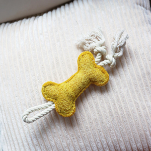 Jouet à mâcher moderne fait à la main pour chien, corde de luffa naturelle écologique, dents douces, nettoyage, cadeau pour chien, garde les chiens occupés dans un emballage en carton - Product Image 1