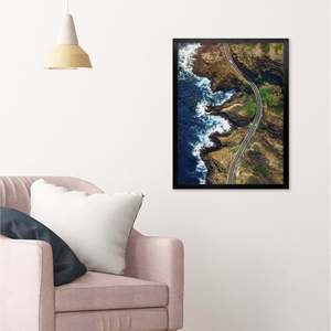 40 X 50 cm Pine Wood Picture <b>Frame</b> Black Hanging <b>Poster</b> <b>Frame</b> for Display Square Style Mirrored A1 <b>A2</b> A3 A4 A5 Sizes Available - Product Image 6