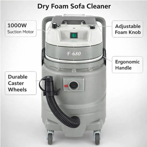 Limpiador Profesional de Sofás y Autos F-680 con Vapor y Espuma, Húmedo y Seco, Desinfección a Alta Temperatura de 150°C, Sistema de 4 Motores para un Cuidado Profundo de las Telas - Product Image 2