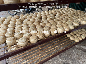 Best Selling SEAGRASS STORAGE <b>BASKET</b> <b>with</b> <b>Handles</b> Handwoven Natural Organizer for Living Room Made in Vietnam - Product Image 4