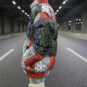 Blouson d'hiver personnalisé pour homme, réactif à la chaleur, en toile, coupe-vent, imperméable, thermochromique, style bomber, tendance - Product Image 3