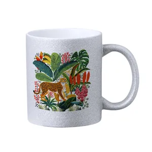Tazza in Ceramica Personalizzata Robleda con Glitter per Sublimazione, Gadget Personalizzati - Product Image 1