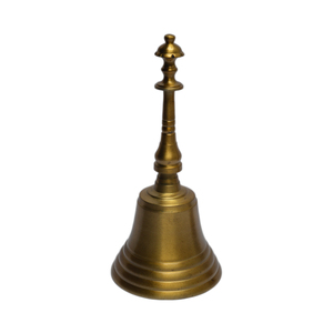 Diseño de acabado antiguo de latón vintage con campana de mano de Navidad de Metal de hierro para fiesta decorativa Jiggles Bell - Product Image 4