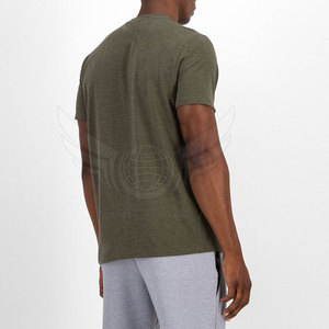 เสื้อยืดขนาดใหญ่สำหรับผู้ชาย,เสื้อยืดสีพื้นดีไซน์โลโก้ทรงหลวม - Product Image 3