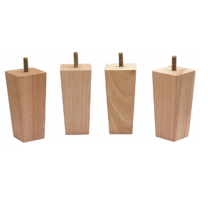 Solid Wood Furniture Legs for Kitchen Cabinets Durable Wooden Replacement Cabinet Legs Modern Style Furniture Legs For Kitchen - Product Image 1