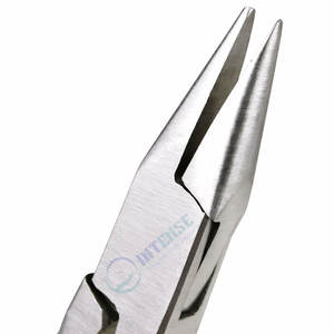 Pince à bec plat professionnelle à mâchoires lisses, outil manuel pour la fabrication de bijoux, l'enroulement de fil, le perlage, la réparation artisanale - Product Image 2