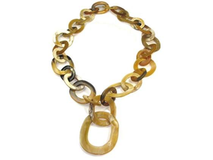 สร้อยคอเขาควายธรรมชาติทำด้วยมือพร้อมดีไซน์ชนเผ่าสำหรับคอลเลกชันเครื่องประดับสตรีในราคาถูกที่สุดด้วยแฟชั่นเรืองแสง - Product Image 2