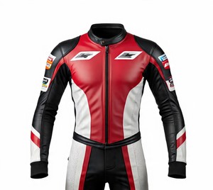 Combinaison de course de moto Elite | Malik Raza fabriqué | 1.3mm de peau de vache et armure CE | Options de personnalisation complètes disponibles - Product Image 4