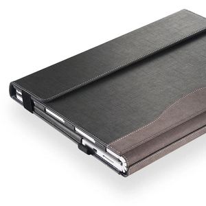 Carpeta de archivos de cuero de alta calidad, bolsa para documentos comerciales con organizador de cartera, carpeta de conferencias de gran capacidad, logotipo personalizado - Product Image 4