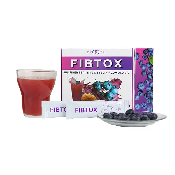 Ready to Ship FIBTOX Blueberry Powder Base Blueberry Fruit Benefit for Control Cholesterol Level of The Body