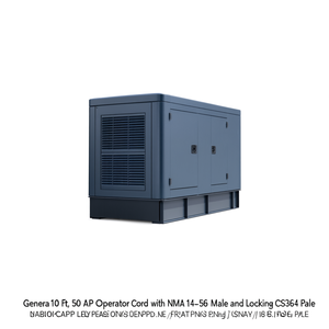 สายไฟเครื่องกำเนิดไฟฟ้า Generac ยาว 10 ฟุต 50 แอมป์ พร้อมหัวต่อ NEMA 14-50 ตัวผู้ และหัวต่อแบบล็อค CS6364 ตัวเมีย - Product Image 2