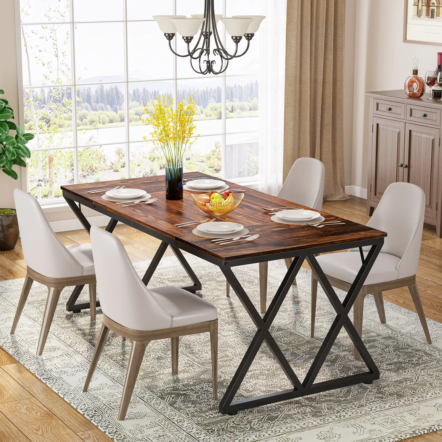 Ultra Modern Square Wood Restaurant Dining Table Modern Table For Dining Room