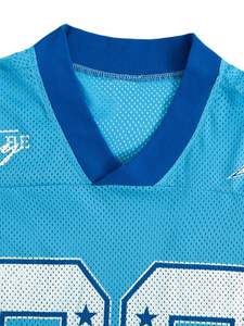 Camiseta de malla unisex, camiseta DEPORTIVA UNIVERSITARIA transpirable de secado rápido, camiseta de fútbol americano de manga corta de gran tamaño - Product Image 3