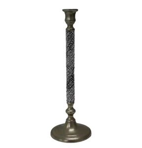 Portavelas de Lujo de Diseño en Hierro Plateado Mate con Acabado Pulido, Portavelas de Aluminio de la Mejor Calidad para Velas de Té, para Navidad - Product Image 4