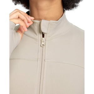 Veste de yoga légère pour femmes, fermeture éclair intégrale, haut extensible, vêtements de sport doux, entraînement athlétique, mélange de nylon et de spandex confortable - Product Image 2