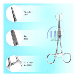Ciseaux chirurgicaux en acier inoxydable, manuels, certifiés MOL, instrument hémostatique de haute qualité pour le serrage chirurgical de précision, soins intensifs - Product Image 5