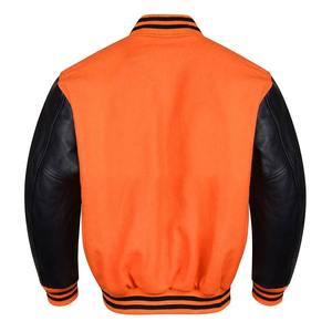 Venta al por Mayor Chaqueta Varsity Naranja para Hombre Invierno 2026, Nuevo Diseño, Ropa de Lona de Alta Calidad, Oferta a Bajo Precio 2026 - Product Image 3