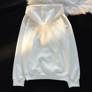 Nuevo diseño coreano bordado de dibujos animados abrigo de punto Otoño Invierno gato estampado Zip Up mujeres sudaderas con capucha Streetwear parejas ropa Top - Product Image 2