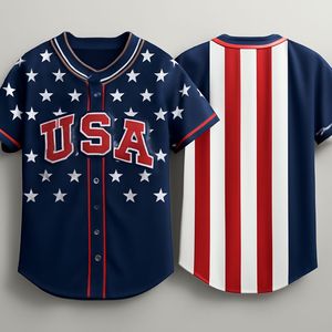 Conjunto de uniformes de béisbol de América, Béisbol de Jersey en blanco y negro en blanco personalizado - Product Image 6