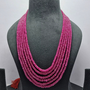 Cuentas de piedra sin cuello de rubí redondo natural superior 636ct 3mm-6mm para fabricación de joyas-Fabricante mayorista - Product Image 1