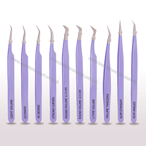 OEM Wholesale Anti-Magnetic Eyelash Applicator Private Label Volume Lash Grip Tweezers Stainless Steel Tool - Product Image 4