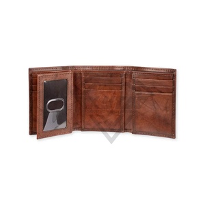 2025 Haute Qualité Pakistan Fabriqué Hommes Portefeuilles En Cuir Véritable Pas Cher Prix Hommes Portefeuilles En Cuir Service OEM - Product Image 2