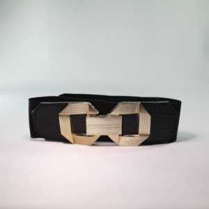 Ceinture élastique en métal avec boucle dorée - Product Image 1