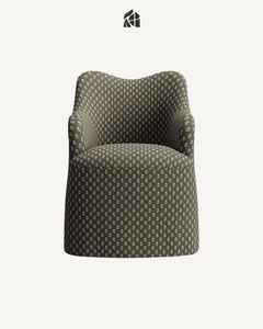 Silla de Comedor Moderna, Ergonómica y Duradera, Tapizada, con Respaldo Curvo y Patas de Madera, Tapizada en Tela de Poliéster, para Uso Doméstico y Comercial - Product Image 4