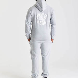 Survêtement pour hommes à impression bouffante fabriqué en usine pour l'extérieur Impression personnalisée Survêtement pour hommes de haute qualité pour l'hiver - Product Image 2