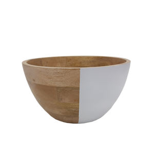 ชามผลไม้ทรงกลมทำจากไม้สำหรับตกแต่งพิมพ์ลายทำด้วยมือสำหรับห้องครัวและบนโต๊ะชามอาหารและของว่าง - Product Image 4