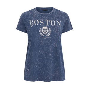 Camiseta de Mujer con Apliques y Lavado Ácido, Estilo Retro, Tela de Algodón Desgastada, Personalizable, Corte Holgado, Manga Corta, Ropa Casual de Calle para Verano - Product Image 5