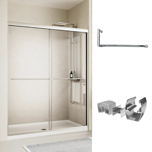 Rail de suspension pour paroi de douche en alliage d'aluminium, profilé extrêmement étroit sur mesure pour cadre de salle de bain - Product Image 1