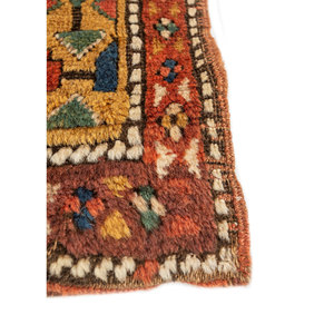 Kiaan Large Area Hand Knotted Wool Rugs <b>Red</b> & Orange with Geometric Kilim Pattern for Home Living Room Hallway Decor-Paem-1433 - Product Image 4