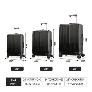 Vintage Handheld <strong>Suitcase</strong> Luggage <strong>Suitcase</strong> <strong>Black</strong> Single Piece Weightless Long Lasting Luggage Latest Travel <strong>Suitcase</strong> for Men - Product Image 2