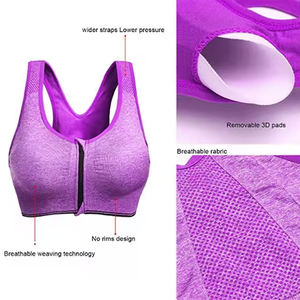 Soutien-gorge de sport à fort impact confortable et de soutien pour femme conçu sur mesure pour la course à pied à usage sportif respirant fabriqué au Pakistan - Product Image 6