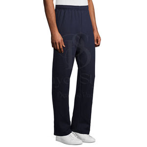 Venta caliente de los hombres de algodón Deportes Gimnasio Pantalones Casual Estilo recto Joggers Elástico Mediados de cintura Bolsillos con cremallera Ligero Peso pesado - Product Image 4
