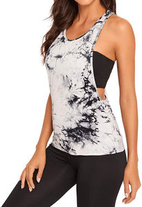 Women's Breathable Fitness Vest Knitted Gym Yoga Tank <b>Top</b> for Dance Sport Casual Use Featuring Bow Collar Front Hollow <b>Feathers</b> - Product Image 4