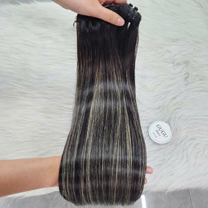 ผมเวียดนามแบบมัดเป็นช่อ ผมเวอร์จินแบบดับเบิ้ลดรอว์น สีธรรมชาติ ผมตรง ทอแบบดับเบิ้ลเวฟท์ พร้อมสำหรับการดัด สำหรับผู้หญิง - Product Image 3