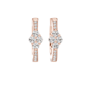 Pendientes de Diamantes de Laboratorio de 0.39 CT, Claridad VVS-VS-EF, Diamantes CVD, Oro de 18KT, 14KT, 10KT y Plata 925, Oro Rosa, Amarillo, Blanco - Product Image 1