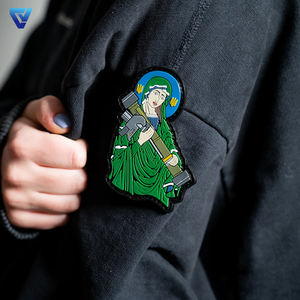 Christian Iron on Jesus the Virgin Mary Parche de goma Parches DE RELIGIÓN ucraniana para sombrero de camionero Parches de Velcro cristianos - Product Image 2