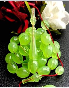 Chapelet Turquoise ELEVATE Accessoires de prière Tasbih Vente en gros Tasbih avec formes de perles en résine naturelle Perles de prière - Product Image 3