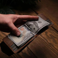 Dompet Minimalis Tipis Penjepit Uang Kulit Asli Satu Warna Untuk Pria Harga Grosir Penjepit Uang Kulit Satu Warna