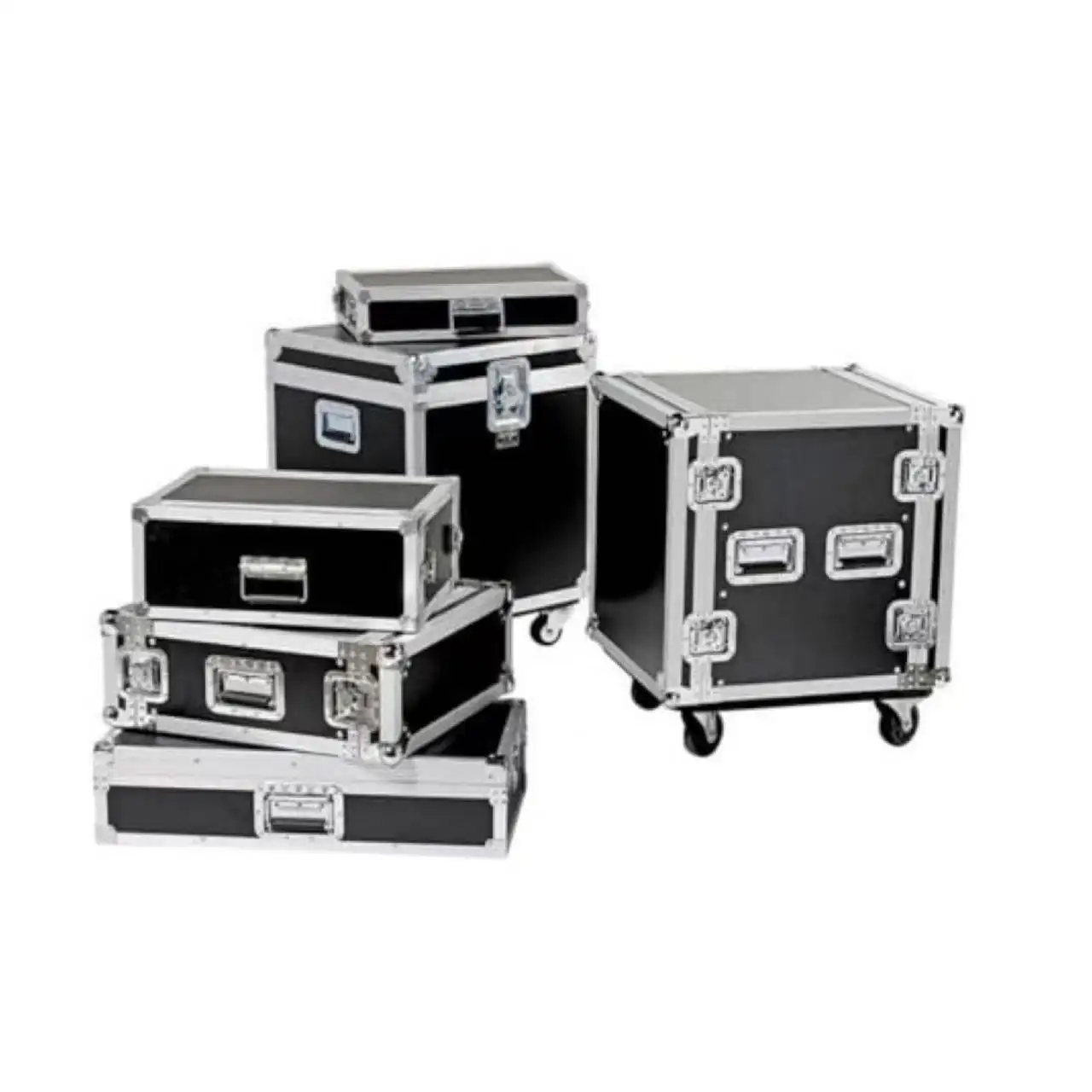 Professionnel Heavy Duty Haut-Parleur Vol Mélangeur Amplificateur Flight Case Tv Road Flight Case Aluminium