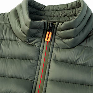 Prix usine hiver surdimensionné laine bouffant gilet hommes décontracté sans manches bulle manteau Logo personnalisé lavé léger respirant rapide - Product Image 2