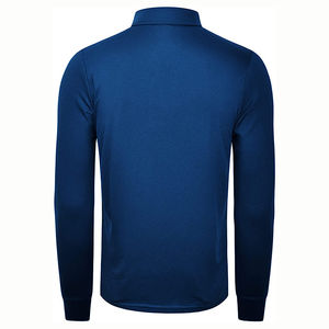 Camiseta Polo de Manga Larga Personalizada para Hombre, Transpirable y Cómoda, Diseño Sólido, Antiarrugas - Product Image 5