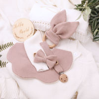 Ensemble cadeau nouveau-né ensemble cadeau bébé douche ensemble bébé glands couverture sucette chaîne bébé combinaison lapin anneau de dentition naissance boîte-cadeau
