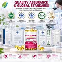 Capsules de Glutathion L-Glutamine 1000mg en Gros sous Marque Blanche, Antioxydant pour l'Éclat de la Peau, 120 gélules pour Vendeurs Amazon, OEM ODM