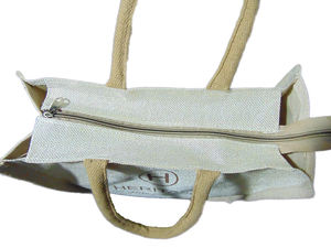 Meilleur sac à provisions promotionnel en jute naturel du fabricant avec poignée prix de gros - Product Image 3
