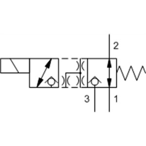 Vanne directionnelle à clapets à commande solénoïde, à action directe, 3 voies, Sun Hydraulics (Série 740) DWDFXAN - Product Image 1